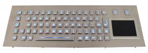 China 70 Keys Rugged Backlit USB Keyboard With Touchpad Kiosk Keyboard on sale