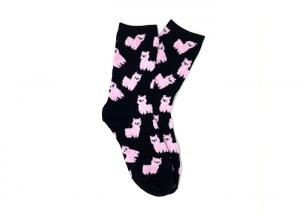China Cute Alpaca Pink Womens Fancy Socks Ankle Boot Socks For Women factory