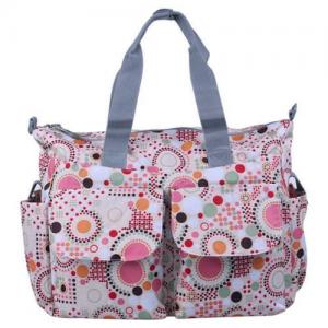 China Flower Patterned Mummy Custom Promotional Bags Polyester With Outside Pockets factory