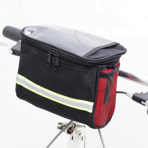 China Front Handlebar Bag Bike Frame Pannier Organizer Pouch MTB Waterproof Phone Bags Multifunction Portable Shoulder Bag factory