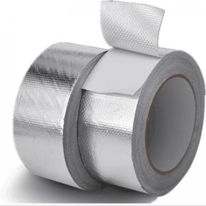 China Insulated Silver Aluminum Foil Fiberglass Cloth For Heat Reflection Waterproof on sale