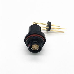 China Black Fischer Cable Connector PCB Mounted Right Angle DBPC102A054 factory