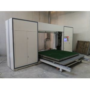 China Pillow / Toy Shape Sponge Automatic CNC Foam Cutting Machine With Cycle Knife Blade factory