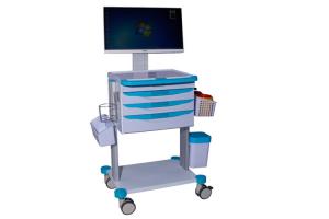 China Medical Computer Cart Mobile Medical Carts On Wheels Laptop Dressing Cart  (ALS-WT07) factory