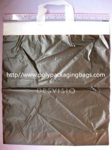 China HDPE White Biodegradable Plastic Shopping Bags with Flexi Loop Handle factory