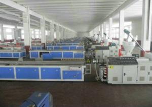 China PVC Skirting Plastic Board Machine , Cabinet Wpc Board Production Line factory