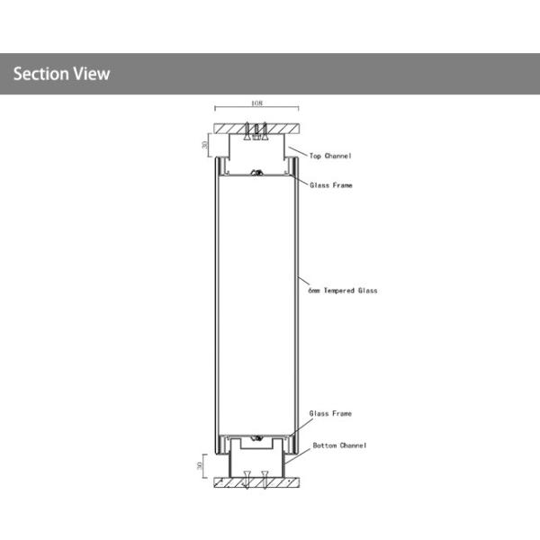 Double Glazed Partition Wall High Security Framed With Solid Door Stain-resistant Finishes