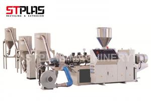 China Durable Plastic Recycling Pellet Machine / PVC pelletizing machine With Hot Cutting factory