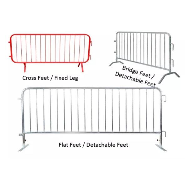 hot dipped galvanized fence panel temporary crowd control barrier