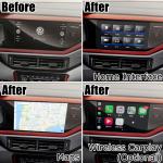 GPS Android navigation video interface cast screen google app for VW Polo MQB