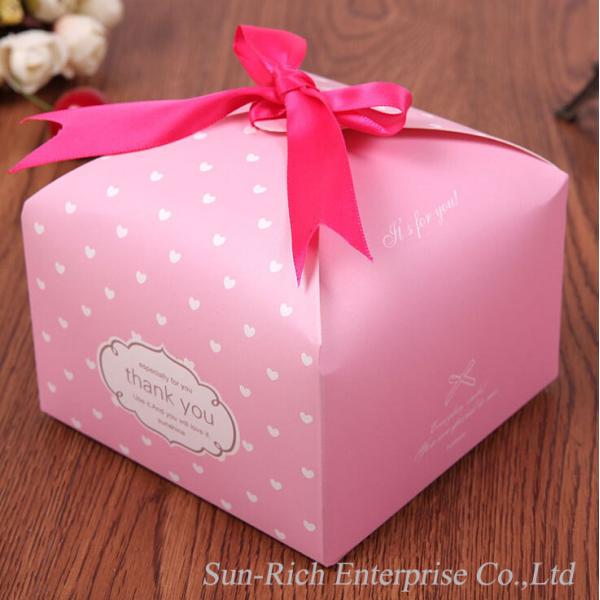 Custom Perfect gift box candy box with ribbon bow