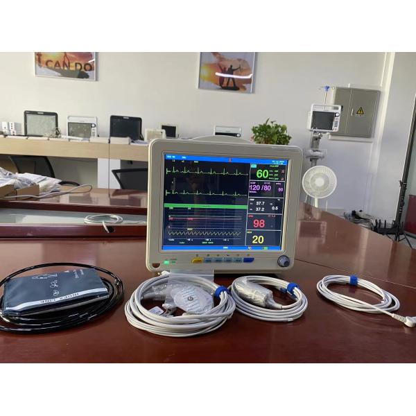 Portable Multi Parameter Patient Monitor With ECG SPO2 NIBP And Temp Measurement