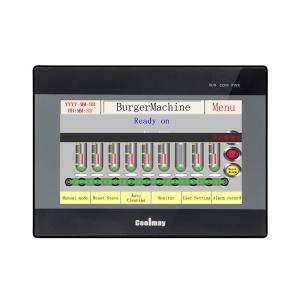China High Processing Speed HMI PLC All In One 2 Programming Port 7&quot; TFT Low NPN factory