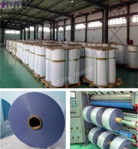 China High Stickiness Glue Coating PVC Coated Sheet / Reel For Inkjet Printing Use factory