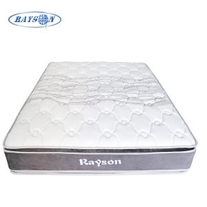 China Knitted Fabric OEM Continuous Spring Mattress 12.6inch Dual Pillow Top factory