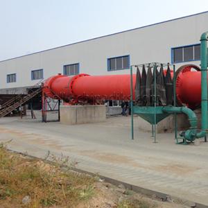 China ISO9001 Diamond Powder Rotary Drum Dryer 11Kw 15t/H For Sand factory