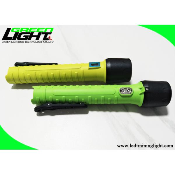 IP68 Explosion Proof Flashlight CREE 5W 6.4Ah Rechargeable Torch Light