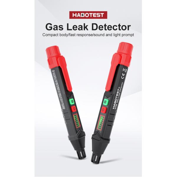 HT60 Gas Leak Detector Combustible Gas Detector Sound & Screen Alarm For Natural Methane