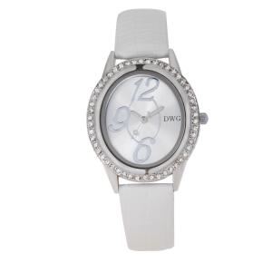 China Big Number Face Womens Fashion Watch OEM Logo Alloy Stones Case factory