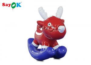 China Inflatable Rocking Horse Baby Toys PVC 1.8x0.7x1.8 MH Inflatable Pony Horse factory