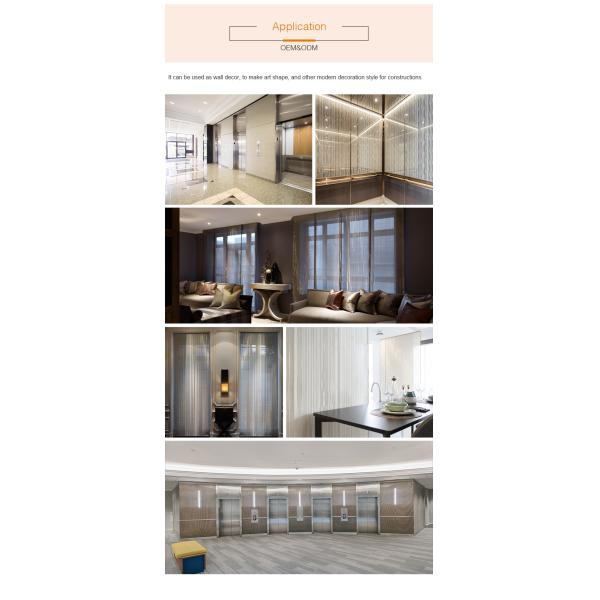 Decorative Architectural Wall Cladding Woven Wire Mesh Laminated Glass