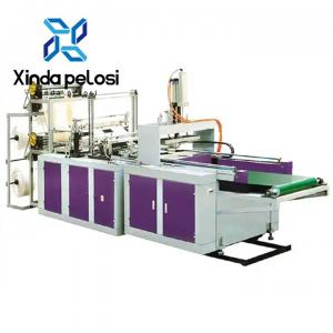 China OEM 220Volt Plastic Bin Bag Making Machine With Smooth Bag Collection Process factory