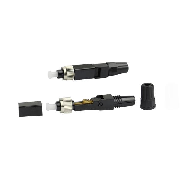RoHS FC APC Fiber Optic Fast Connector , Quick Assembly Connector SM G765D G657A G657B