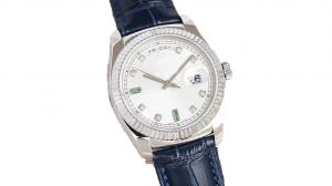China Classic Mens Mechanical Wrist Watch Automatic Movement With White Dial factory