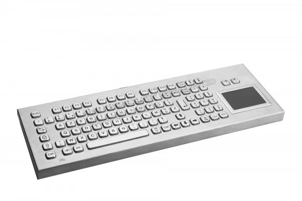 China Ip65 Metal Rugged Keyboard With Touchpad And Full Functionalities factory