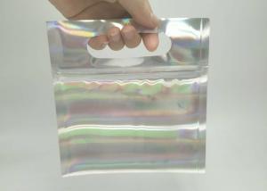 China Hologram Laminated Plastic Pouches Packaging , Aluminium Foil Pouch For Face Towel factory