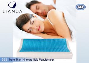 China Visco rectangle Cooling Gel Pillow , wave summer cooling gel memory pillow factory