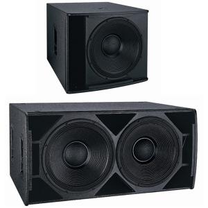 China Big Dual Powered Subwoofer Bank Speaker Dj Sound System Plywood Enclosure factory