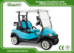 China Light Blue Color 2 Seats Golf Carts With Special Disc Brake/Trojan Battery factory