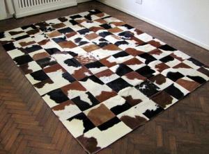 China Luxury Cow Leather Carpert Rug Of Animal Hide&Skin For Home Decor factory