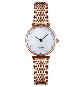 China Q026 fashion girls womans quartz watches ladies quartz stainless steel case back watch on sale