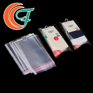 China Gift Wrapping Plastic Clear OPP Packaging Bag Clothing Socks Self Adhesive Bag factory