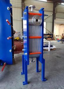 China Fully Welded Plate Heat Exchanger Model GFW60 For Silicone Oil Heating factory
