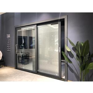 China Sound Proof Sliding Aluminum Framed Glass Door For Home Australian Standard factory