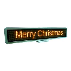 China LED Message Signs Moving Display Edit by PC/Rechargeable/Mulit-language 550mm Red/Yellow on sale