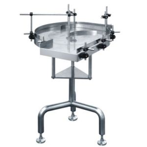 China Semi Automatic Bottle Turntable Machine Rotary Unscrambling Table factory
