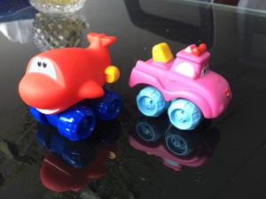 China Vinyl Pushing Inertia Vehicle Toys Custom Pull-back racer car toys Pullback truck vinyl toy factory