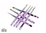 Purple Acrylic t Nail Art Brushes Striping Brush Nail Art For Beginners