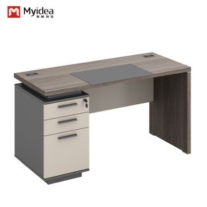 China Modern Single-Person Wood Study Desk Support customization With Storage Drawers Locks for School or Company Office Use on sale