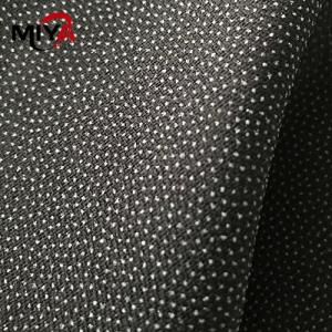 China 100% Polyester Plain Woven Shirt Collar Fusing Interlining 75D 100D factory
