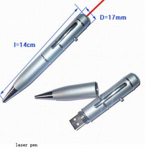 China Kongst custom usb laser pointer usb flash drive/pen usb for cooperation gift on sale