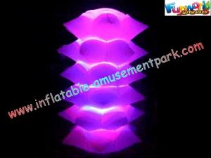 China Purple Waterproof Inflatable Lighting Decoration Christmas Tree For Event factory