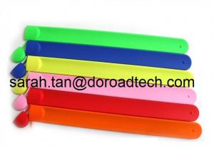 China Best Selling Popular Silicone USB Flash Drives, 100% Real Capacity Band Wrist USB Sticks on sale
