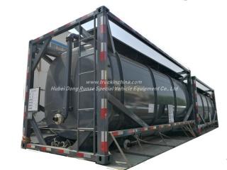 20FT UN1789 Hydrochloric Acid ISO Tank Container 21KL -22KL Steel Tank Lined LDPE 16mm