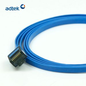 Stranded RJ45 Cat6 Flat Ethernet Cable Patch Cord UTP / FTP Optional
