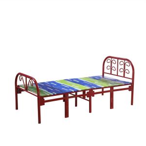China Easy Hotel Bedroom Furniture Durable Metal Folding Single Bed on sale